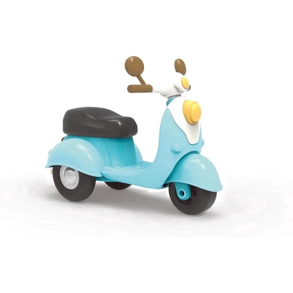 OLEOCA Family Scooter Toy — Mini Scooter with Rolling Wheels, Compatible with Dollhouse Figures, Pretend Play Toy Vehicle for Mini World Play, Gift for Kids Ages 3