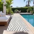 thumbnail image 6 of Addison Rugs Chantille Indoor/Outdoor Transitional Geometric Gray Washable Runner Rug, 2'3" x 7'6", 6 of 6
