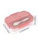 thumbnail image 2 of Lonchera Bento para niños con separadores y recipiente para salsas. Diseño hermético y sellado para comidas escolares. Apto para microondas. Ideal para ensaladas de frutas. Aestivo | Rosa |, 2 of 6