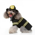 thumbnail image 3 of Fireman Suit, Halloween Clothes for Dogs and Cats, Dressing Up Cat Party Costume, 3 of 5
