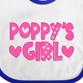 thumbnail image 4 of Inktastic Poppy's Girl Pink with Hearts Girls Baby Bib, 4 of 4