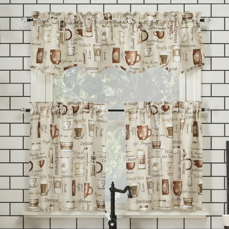 No. 918 Bristol Coffee Shop Semi-Sheer Rod Pocket Kitchen ...