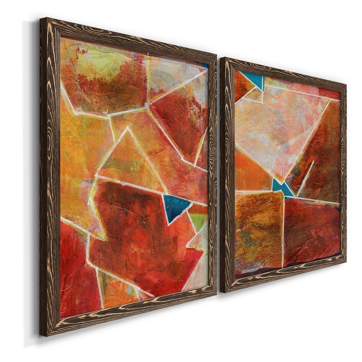 Primary Connection VII - Premium Framed Canvas 2 Piece Set - Ready to Hang