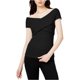 thumbnail image 1 of bar III Blusa entrecruzada para mujer, negra, pequeña bar III Pull-over, 1 of 2