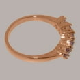 thumbnail image 4 of LBG British Made 14k Rose Gold Natural Pink Tourmaline Womens Promise Ring - 33 size options - Size 4.5, 4 of 7