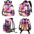 thumbnail image 4 of Fragmented Flowers Adjustable Shoulder Strap Beach Backpack with Large Capacity, Printed Design, Lightweight, 4 of 6