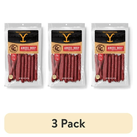 (3 pack) Yellowstone Angus Beef Stick, 8oz