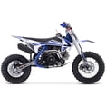 thumbnail image 5 of Trailmaster TM15 Dirt Bike 110cc Semi Automatic 4 Speed, 24.21 inches seat Height, Disk Brakes, Twin Spar Frame (Blue), 5 of 9