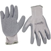 Safe Handler Ultra Stretch Thick Grip Gloves, Latex Crinkle Coated Grip, OSFM, Grey