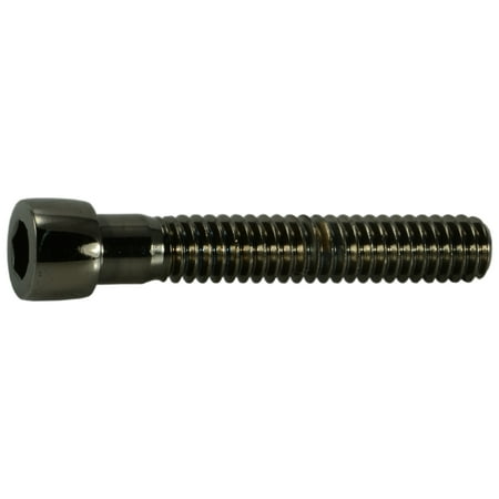 

1/4 -20 x 1-1/2 Black Chrome Smooth Socket Cap Screws (6 pcs.)