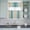 Khaki, blue-green, variant on 3 Piece Kitchen Curtains and Valances Set Green Yellow Ombre Cafe Curtains 36 Inch Length Farmhouse Modern Gradient Art Valance & Tier Curtain for Living Room Bedroom Small Window 54"x18" 27"x36"*2