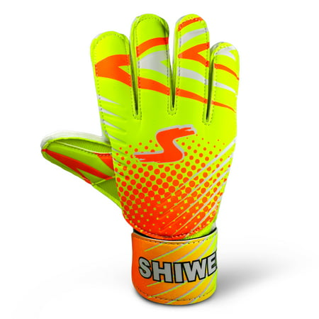 Teenager's Goalkeeper Gloves Latex Goalie Gloves Breathable Soccer Gloves Finger (Best Goalkeeper Gloves With Finger Protection)
