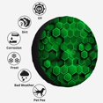 thumbnail image 4 of Abstract Green Hexagon Polyester Universal Spare Wheel Tire Cover Custom Tire-Covers for Trailer RV SUV Truck Camper, 4 of 5