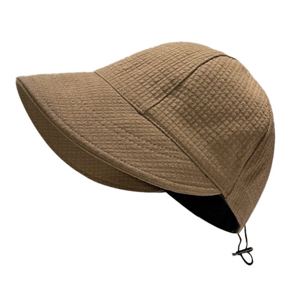 56-60cm hat circumference adjustable hat female sunshade fisherman hat big head circumference capBrown