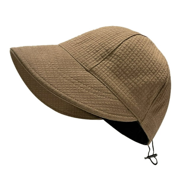 Sombrero ajustable de circunferencia de 56-60 cm, sombrero de pescador para mujer, sombrilla, gorra con circunferencia de cabeza grande
