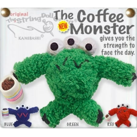 kamibashi coffee monster with mug the original string doll gang