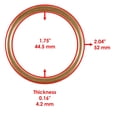 thumbnail image 2 of 2x Caltric Exhaust Pipe Gasket For Honda Shadow Sabre 1100 VT1100C2 2000-2007, 2 of 5