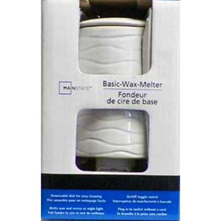 Electric Plate Warmer - Mainstays Accent Wax Warmer, White