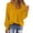 Yellow, variant on Women Boho Long Sleeve Shirts Dressy Casual V-Neck Fall Fashion Tops Dot Flowy Blouses