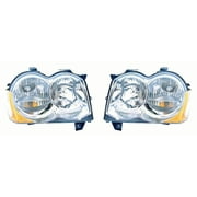 Replacement Depo 333-1188L-AF,333-1188R-AF Pair Headlight For Grand Cherokee