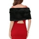 thumbnail image 3 of Capa de chal de piel sintética para mujeres INSPIRE CHIC para fiestas de boda, shrug nupcial con broches de perlas sintéticas y rhinestones en negro, 3 of 6