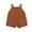Brown, variant on Odeerbi 6M-2Y Infant Boys Girls Summer Cotton Jumpsuit Camisole Romper Casual Solid Color Overalls Bib Overall Shorts with Pockets