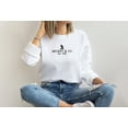 thumbnail image 2 of Moonlight Apparel Embroidered Mickey & Co Est. 1928 Sweatshirt for Women Stitched Minimal Logo Design Casual Crewneck Pullover, 2 of 7