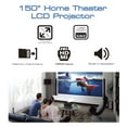 thumbnail image 4 of Naxa LCD Multimedia Projector with HDMI Cable, Black, 4 of 6