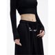 thumbnail image 5 of Pantalones deportivos de algodón para mujer, holgados, informales, con rayas laterales, diseño Sense, pantalones deportivos de moda, 5 of 5