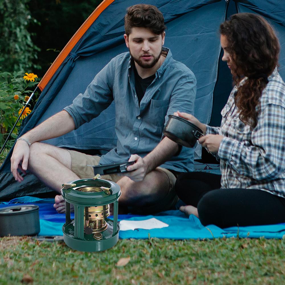 YaoHuan Outdoor Kerosene Stove for Camping, Multi-Fuel Heater with Adjustable Heat for Cooking and Heating