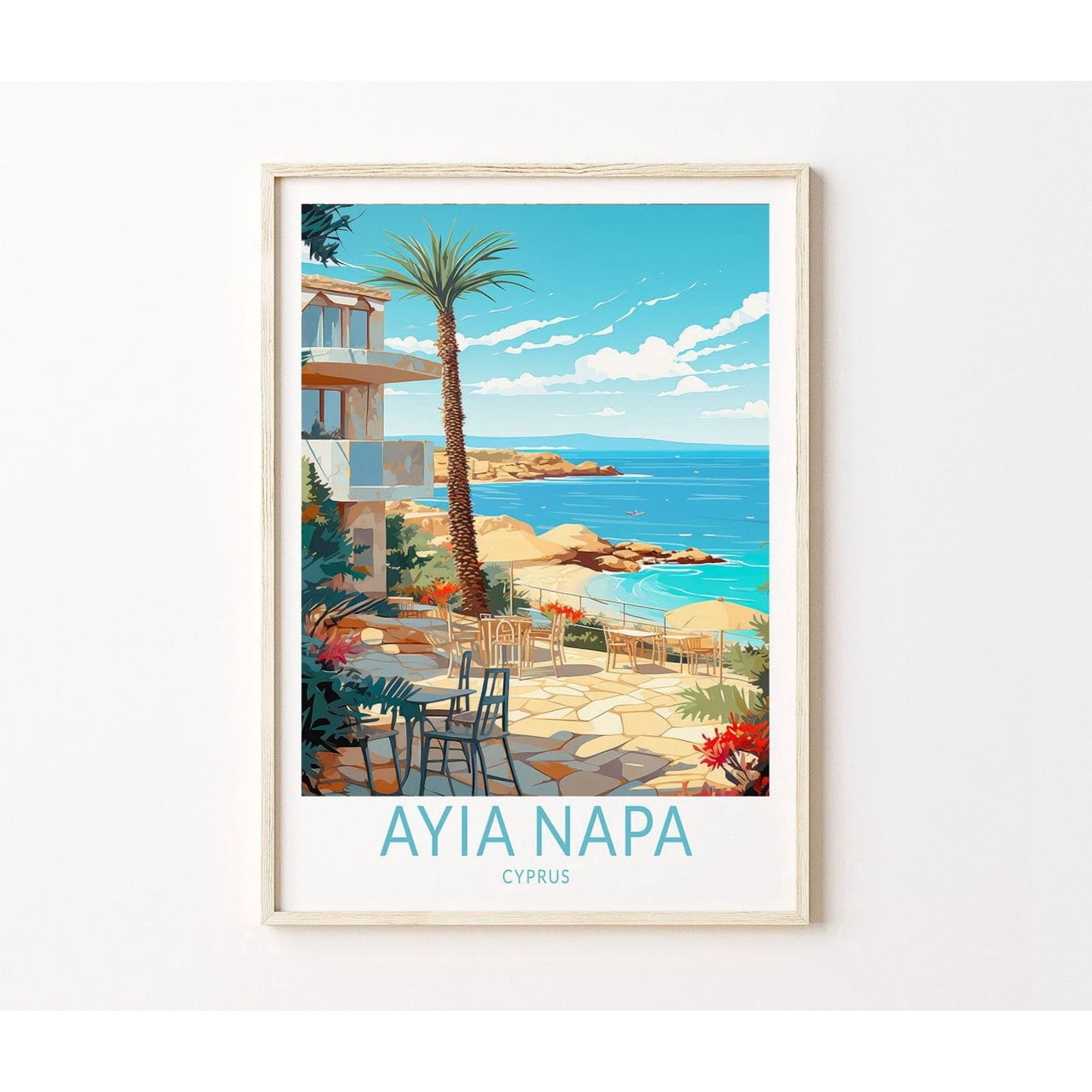 Ayia Napa Cyprus City Travel Home Decor