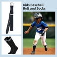 thumbnail image 4 of AWAYTR Adjustable Youth Baseball Belt and Socks Set Black, 4 of 8