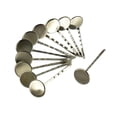 thumbnail image 3 of 10 Pieces 18mm Round Bezel Hair Slide Accessories Craft - Black, 3 of 6