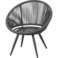thumbnail image 4 of Sala Exterior Jardin Terraza 3pz Sillas Modernas Mesa Vidrio Gris Jardimex, 4 of 6