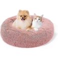 thumbnail image 1 of Calming Donut Fluffy Dog Bed Large Medium Small. Washable Anxiety Soft Plush, 1 of 4