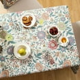 thumbnail image 4 of Designer Vintage Linen Small Rectangle Tablecloth,William Morris Floral Colorful Pattern Table Cloth,Decor Table Cover for Kitchen,Dining,Thanksgiving,Christmas,55"*71"-Flowershadow a, 4 of 8