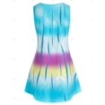 thumbnail image 2 of Tamaño Plus Ombre baño de tinte abrazo de la muerte de la túnica sin mangas Rosegal  Camisetas sin mangas de talla grande, 2 of 5