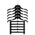 thumbnail image 5 of Hangon Combo Set Recycled Plastic Shirt & Pants Hangers, 17 Inch & 12 Inch, Black, 30 Pack, 5 of 7