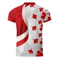 thumbnail image 4 of DGMIOCS Mens Collared Shirt Athletic Classic Fit Gym Red XXL, 4 of 4