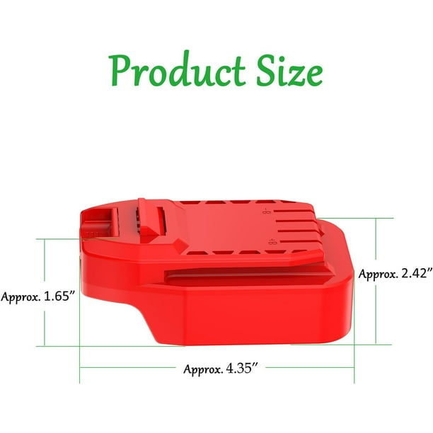 Adapter Upgrade for Craftsman New 20V V20 Tools Compatible with Porter Cable 20V MAX and Black Decker 20V MAX Not Older 18v Batteries for Installation Power Supply 1 Adapter