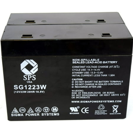 SPS Brand 12 V 5 Ah (Terminal T1T2) 1223W Replacement battery for Best Technologies Patriot 250 (2 (Best Camera For 250 Dollars)