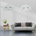 thumbnail image 4 of VONKY 2piece With Cute Smiling Clouds Wall Stickers Easy To Install Durable Cloud Wall Boards type 2 1Set, 4 of 6