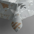 thumbnail image 3 of Merry Christmas Table Cloth Wrinkle Resistant Washable Tablecolths Table Covers Colorful Balls Pine Trees Snowflake Table Cover for Party Picnic Dinner Decor Rectangle,60x84inches, 3 of 5