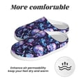thumbnail image 6 of Balery Blue Skull Crystal Pattern Women's Fuzzy Memory Foam Slippers Fluffy Winter House Shoes Indoor and Outdoor-42/43, 6 of 7
