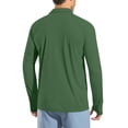 thumbnail image 5 of Tsesme Men's Upf 50+ Long Sleeve Sun Shirts, Lapel Button Quick Dry Sun Protection Tops, Breathable Outdoor Rash Guard with Thumb Holes, 5 of 9