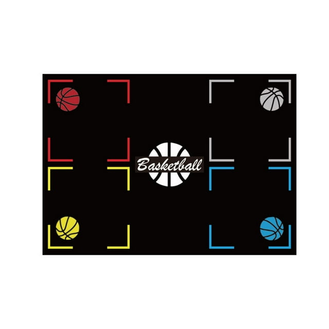Tapete de entrenamiento de baloncesto, tapete de goma antideslizante para práctica de baloncesto, alfombra de ayuda para regatear para niños y adultos 107cmx76cm