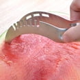thumbnail image 5 of Cortador de sandía de acero inoxidable - Herramienta para cortar sandía, piña, sandía, fruta, 5 of 5