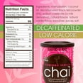 thumbnail image 3 of Flamingo Vanilla Decaffeinated Reduced Calorie Chai Tea Latte Mix, 11.9 Oz, Decaf Black Tea, Organic Spices, Sugar Free, Dairy Free, Serve Hot or Cold, Just Add Water or Milk, 18 Servings, 3 of 28