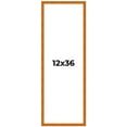 thumbnail image 2 of 12x36 Honey Brown Real Wood Picture Frame Width 0.75 inches | Interior Frame Depth 0.5 inches |, 2 of 8
