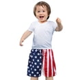 thumbnail image 1 of EastVita Independence Day boys beach pants flag pattern 5-point beach belt pocket Lanyard, 1 of 6